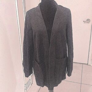 ARTLOVE Paris heavy weight long sleeved open black cotton Cardigan size …